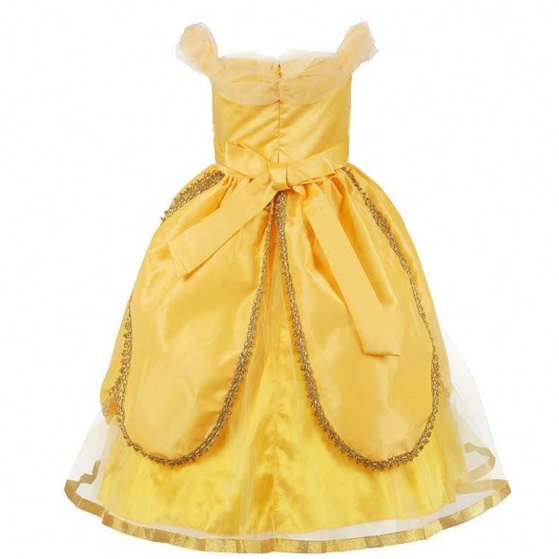 2022 NUEVAS LLEGADAS PEQUEÑAS BALLA BALLA FIESTA Halloween Cosplay Girls Princess Belle Beauty Costume HCBL-004