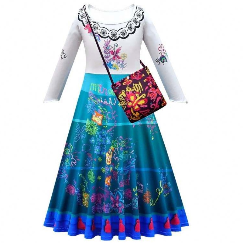 Productos de tendencia 2022 90-160cm Vestido de princesa de Halloween Isabela Madrigal Encanto Mirabel Cosplay HCIS-012