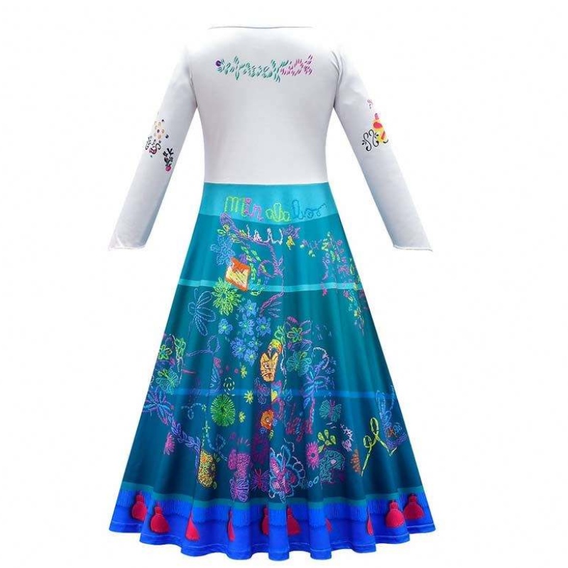 Productos de tendencia 2022 90-160cm Vestido de princesa de Halloween Isabela Madrigal Encanto Mirabel Cosplay HCIS-012