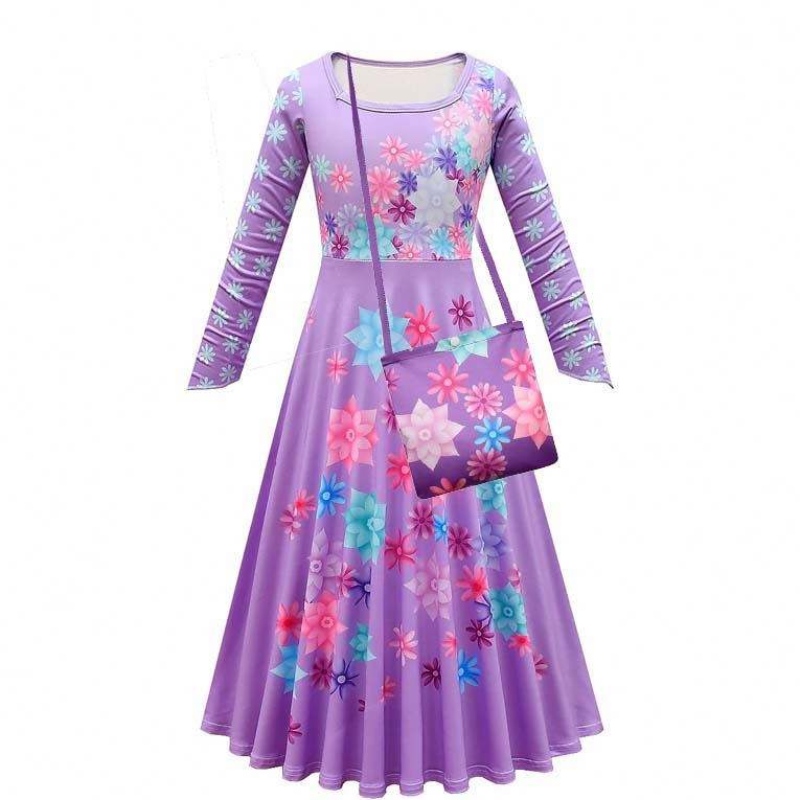 Productos de tendencia 2022 90-160cm Vestido de princesa de Halloween Isabela Madrigal Encanto Mirabel Cosplay HCIS-012