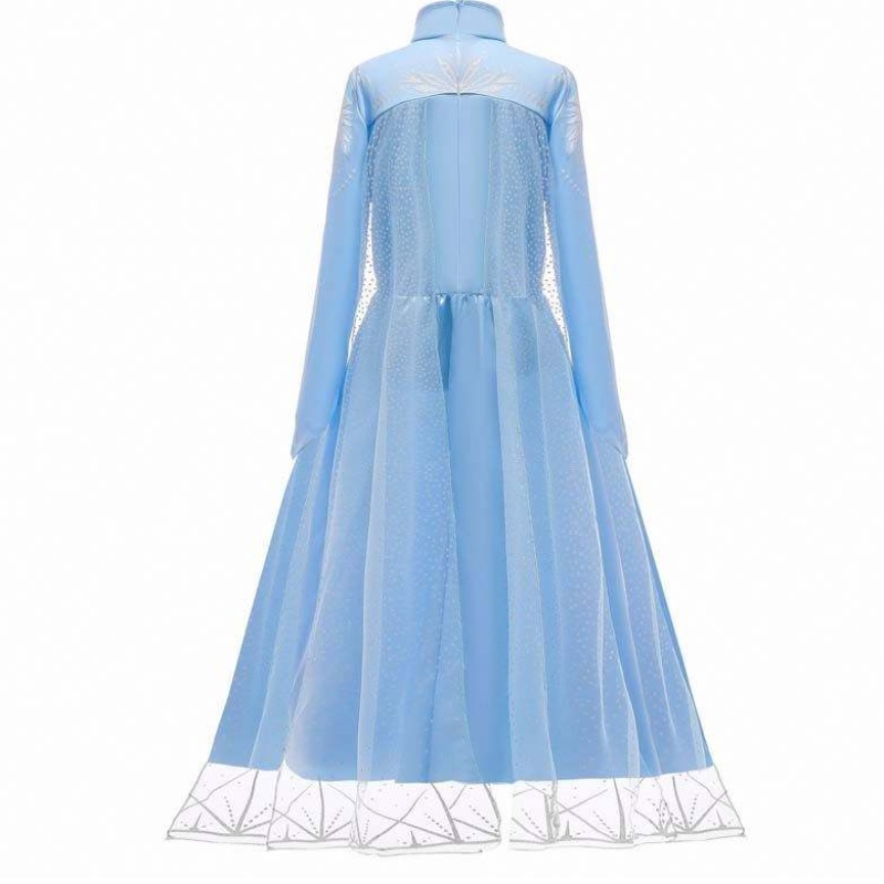 Niños Girls Halloween Party Cosplay 110-150cm Princesa Vestida Elsa Princess HCGD-011