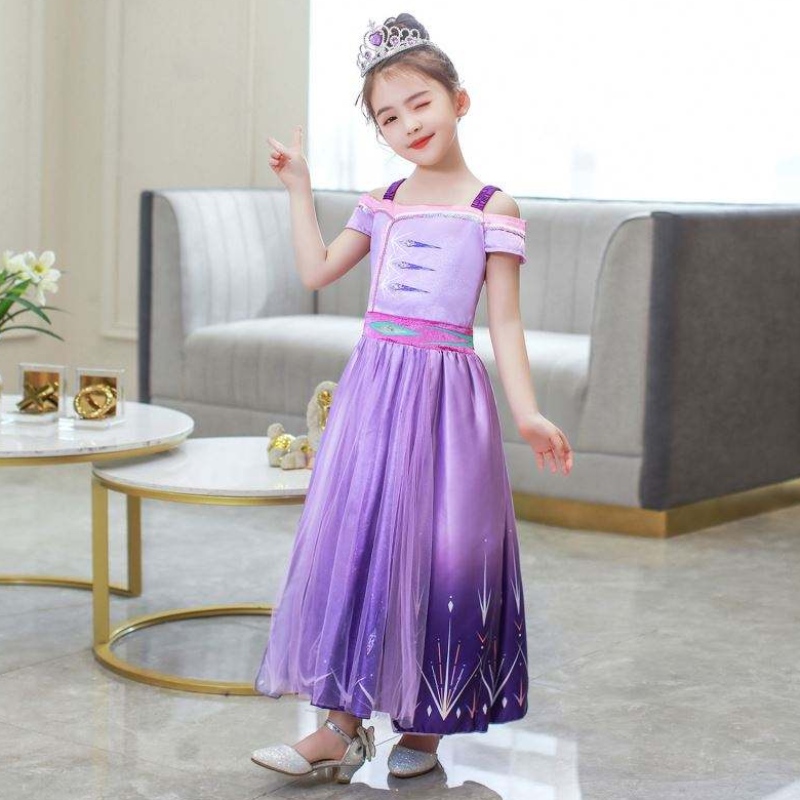 Baige Halloween Princess Dress Girl Cosplay Vestidos de laniña Summer Aisha Queen Children \\\\ s Wear falda