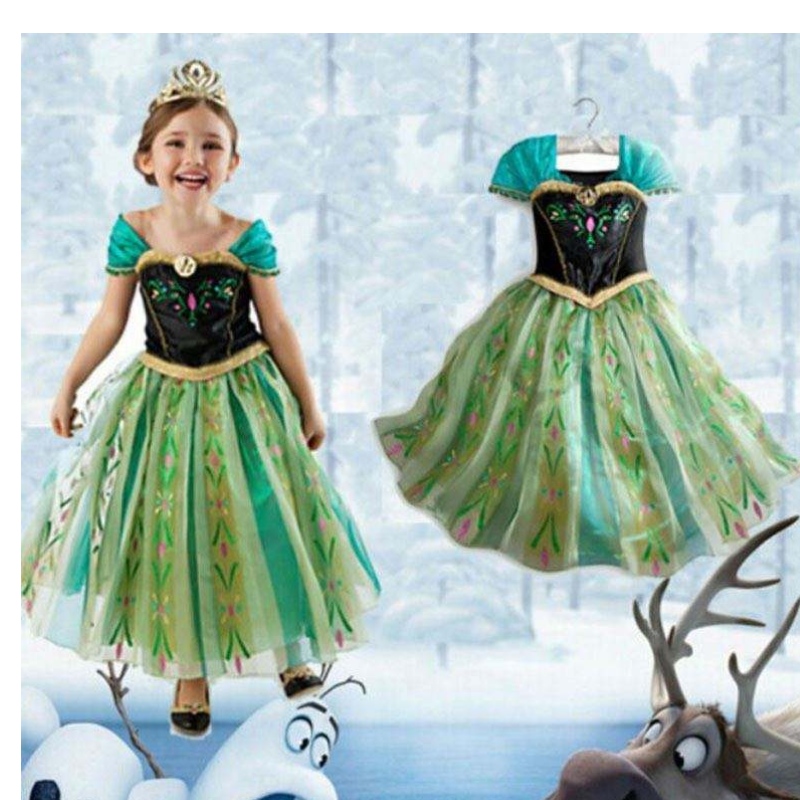 Elsa al por mayorniña fiesta de fiesta ropa de cosplay disny princess vestido bxlsxb