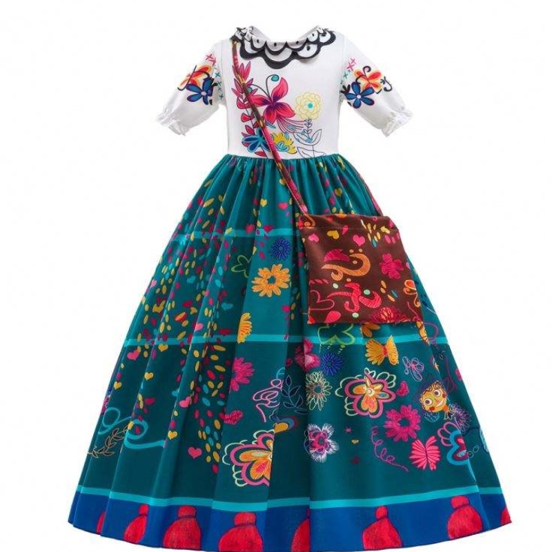 NUEVA MODA Fashion Kids Encanto Traje de película Halloween Mirabel Cosplay Vestido largo Barbie Fashionistas Ropa