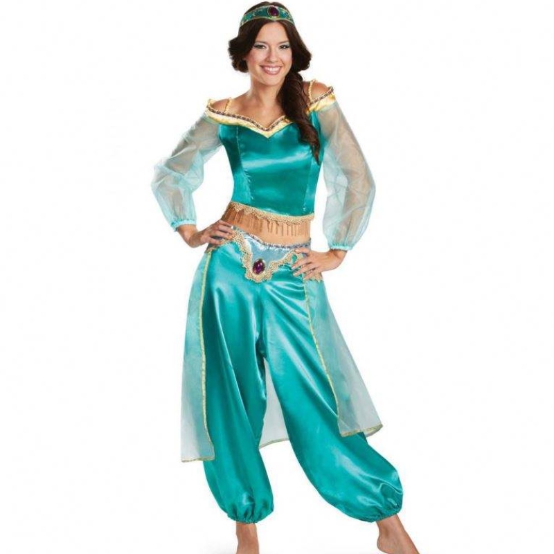 Vestido de princesa de Jasmine Cosplay Cosplay Halloween Cosplay Stage Wear