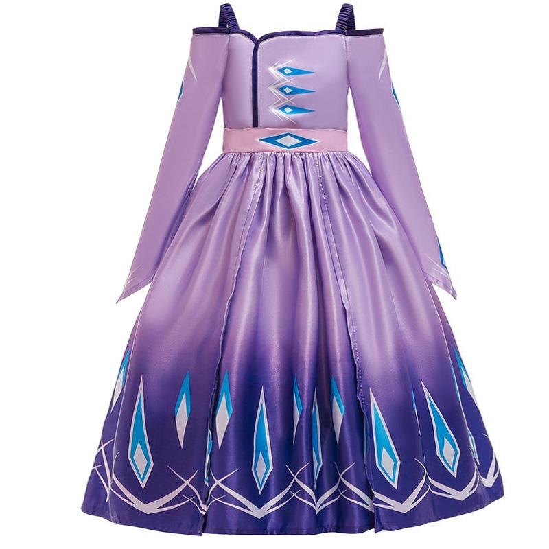 Nueva princesa Anna Elsa Vestido paraniños 2 vestidos de fiesta de cumpleaños paraniña princesa