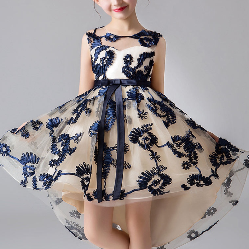 Vestido paraniños paraniñas Disfraces de bodas Cumpleaños Año Nuevo Tail Evening Elegant Princess Summer Vestido paraniños Vestido 4-12