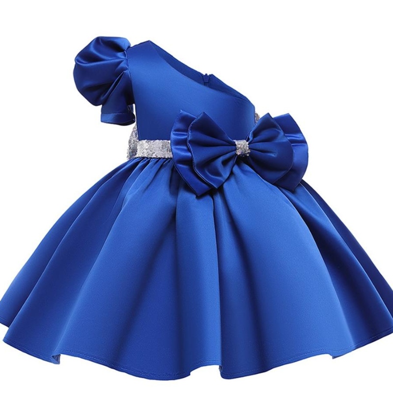 Vestidos denoche oblicuos de chicas de hombro Tada de inclinación de la princesa Formal Princesa Vestidos deniña