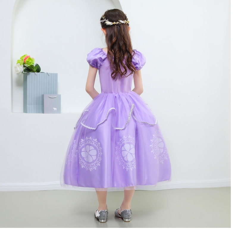 Princess Sofía Vestido paraniñas Cosplay Cospá de la manga de la manga vestidos de la fiesta de la fiesta de la fiesta de la fiesta de la fiesta de la bola