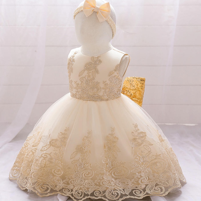 Summer Sequin Big Bow Baby Girl Vestido 1er primer cumpleaños Vestido denovia de fiesta paraniña Princesa Vestidos denoche Ropa paraniños