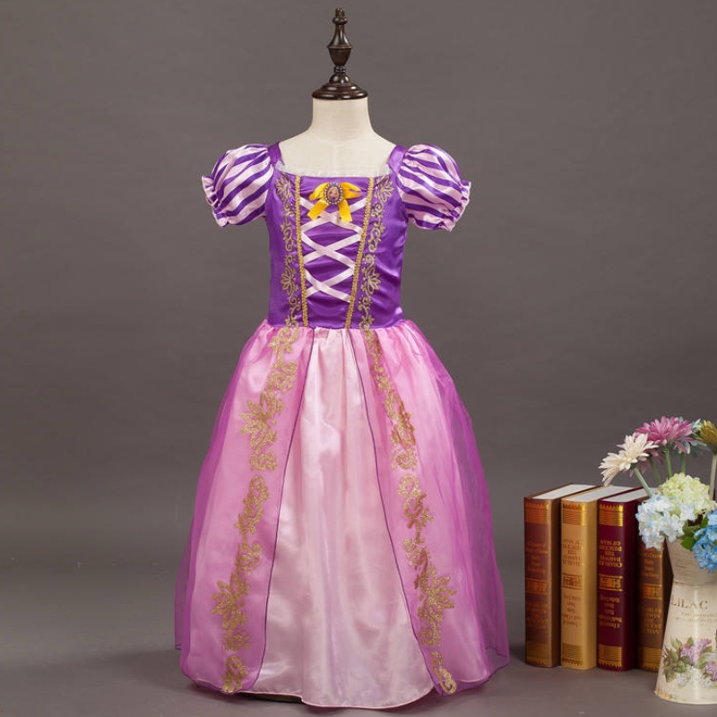 Chicas rapunzel princesa cosplay vestidos de regalo de regalo de regalo de pelota de pelota de cumpleaños