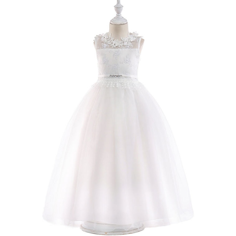 2022 Vestido de fiesta deniñas elegantes Brides de honor Blanca Princesa Vestidos paraniños para ropa Girls Vestido denovia deniños 10 12 años