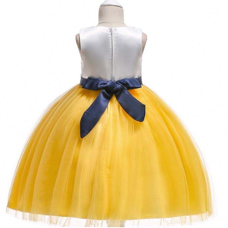 Baby Girl Summer Algodón sin mangas Vestidos florales de Navidad Vestido de fiesta de princesa paraniños L5022