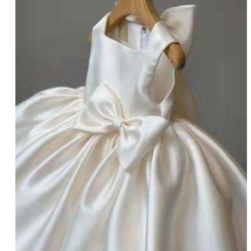 Baige New Design Vestidos paraniñas Summer Niña Princesa Princesa Bow Kids Vestido formal