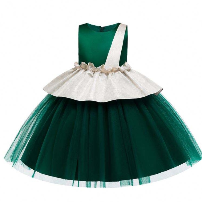 Vestido en capas Baige Vestidos denovia de color verde paraniños Vestidos de flores paraniños