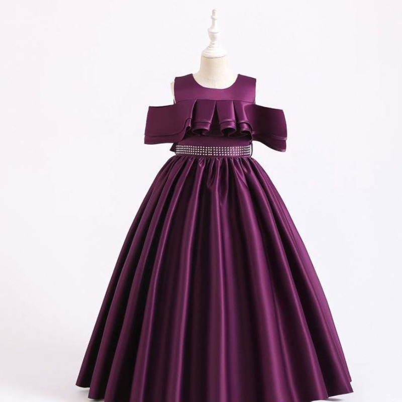 Baige Boutique New Girl Party Dresses fuera de hombro Long Flower Night Party Vestido 2058