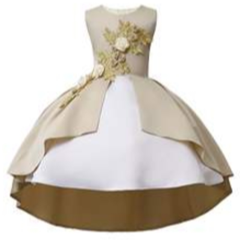 Ropa para bebés Vintage bordado fiesta de fiesta de flores \\\\ \'vestidos