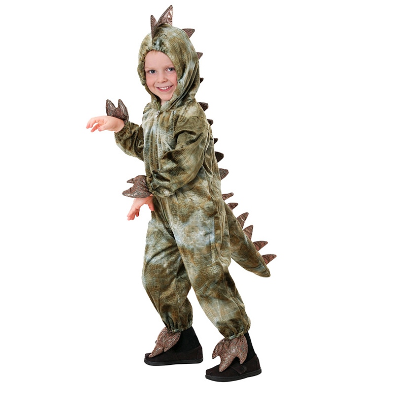 Disfraz de cosplay de dinosaurio de alta calidad paraniños Fiesta de Halloween Tyrannosaurus Rex Jumpsuit paraniños