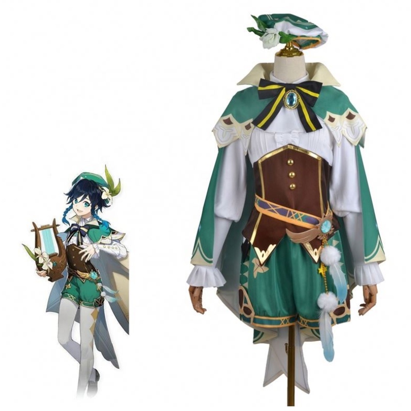 2022nuevos juegos de juegos de halloween accesorios de fiesta de carnaval genshin impacto barbatos trajes de cosplay disfraz