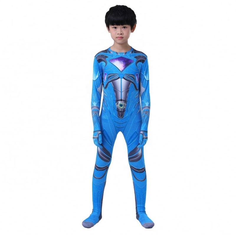 Al por mayor múltiples colores Halloween Carnival Party Cosplay Five Beast Superhero Force Mystic Power Ranger traje de vestuario paraniños