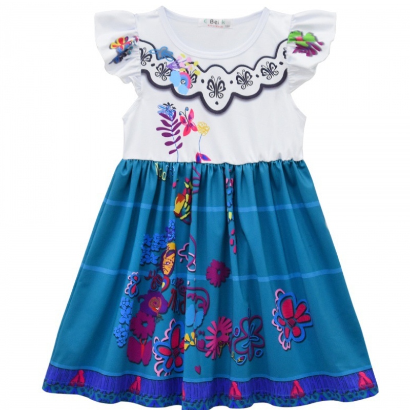 Mirabel Cosplay Disfraz deniños Fancy Carnival Halloween Princess Vestido Encanto Madrigal Vestido