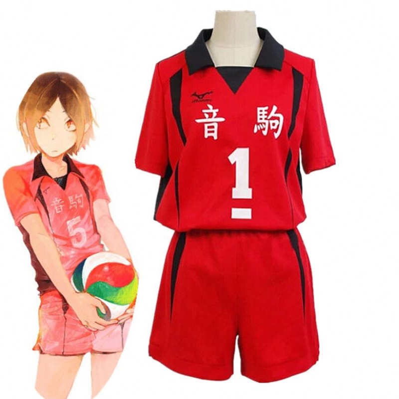 Adulto Haikyuu Nekoma High School#5 1 Kenma Kozume Kuroo Tetsuro Cosplay Haikiyu Volley Ball Team Jersey Sportswear Uniforme